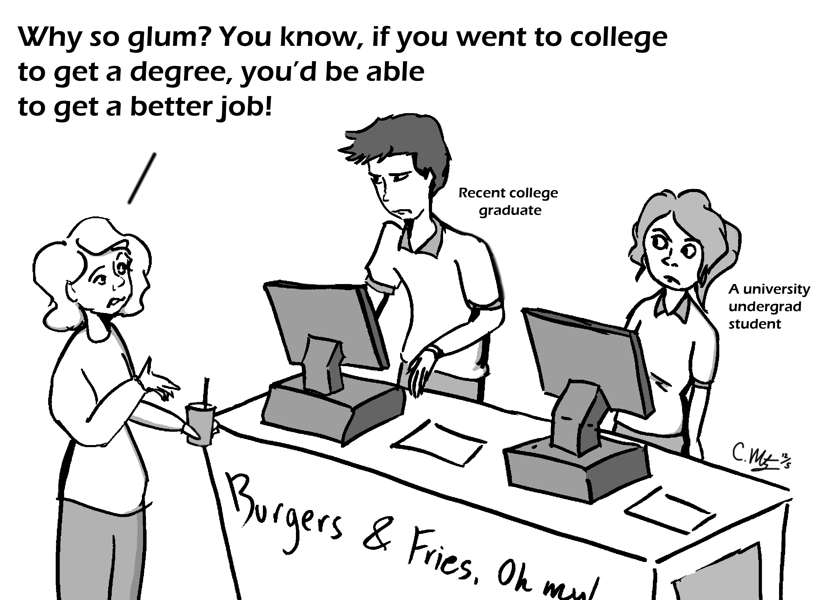student worker cartoons