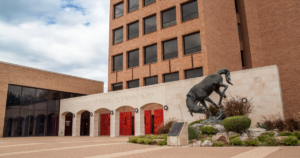 A picture of the visitor's center at UTRGV