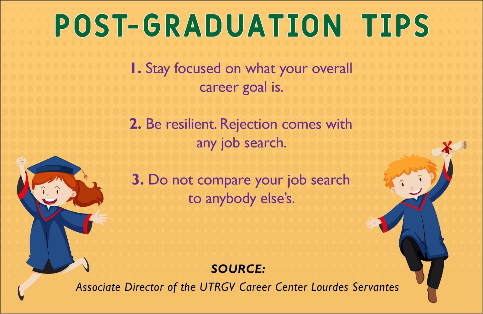 Post-graduation tips infographic