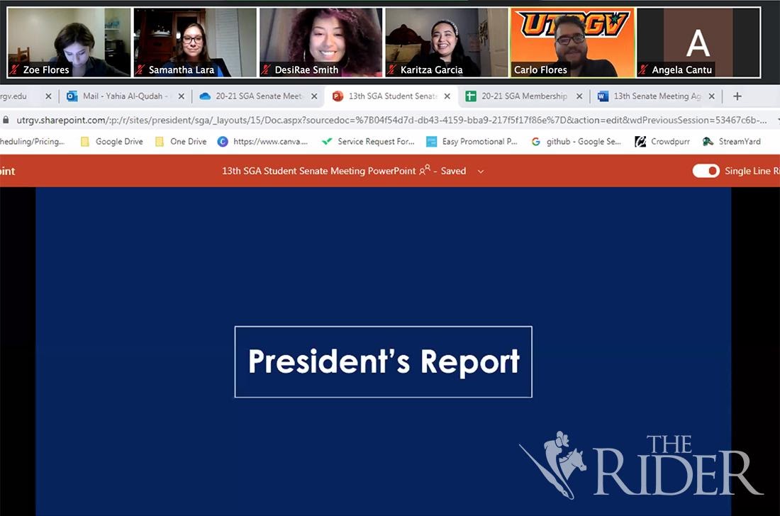 Student Government Association virtual meeting