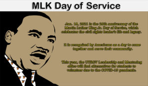 MLK graphic of day of service.