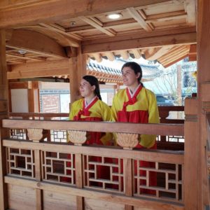 Twin sisters Elvia Arambula and Ana Arambula are shown as they study in South Korea in a UTRGV faculty-led program. The Arambulas then participated in a long-term program as exchange students to Soonchunhyang University. Photo Courtesy Lizette Leal