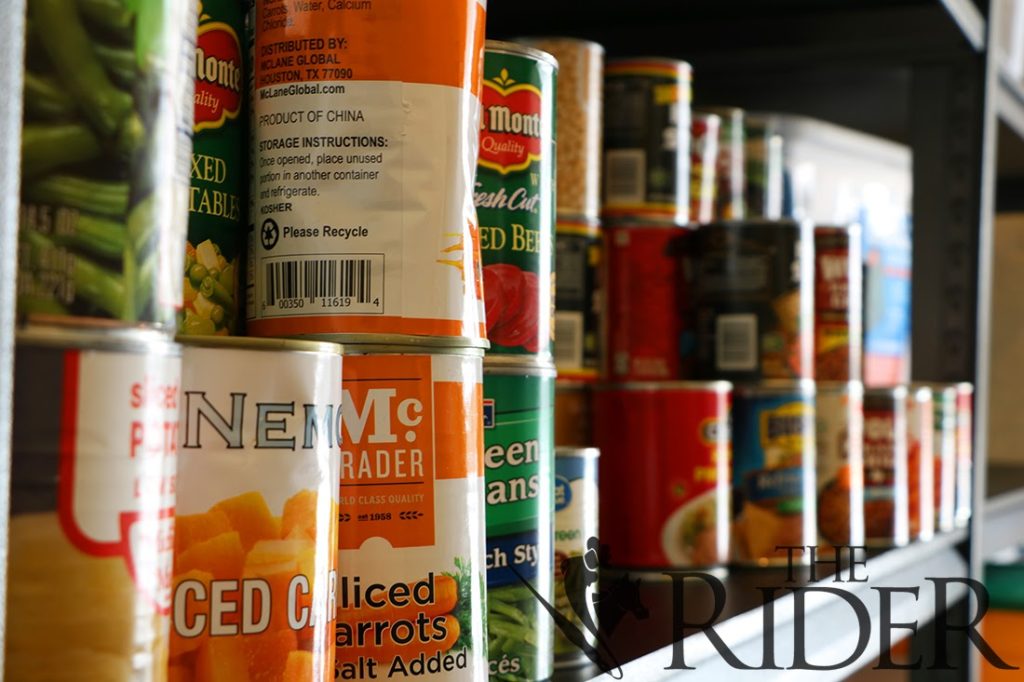 The UTRGV Student Food Pantry serves students experiencing food insecurity. Nadia Valdez, manager of the food pantry on the Brownsville campus, said students may fill out an application online and submit information on dietary needs or allergies.  Roxanna Miranda/The Rider Photos