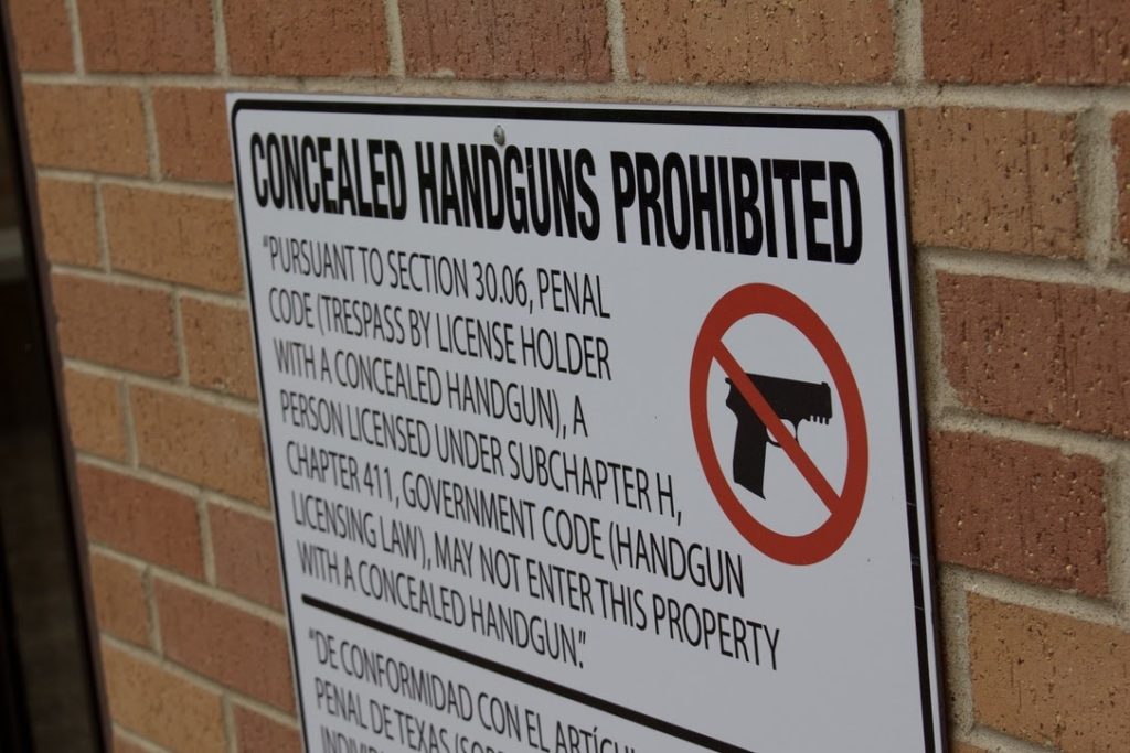 Concealed handguns are prohibited in certain areas of the UTRGV campuses. Jacqueline Wallace/The Rider Photo