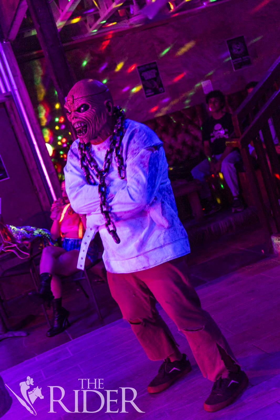 Brownsville resident Eddie Medina cosplays Eddie the Head, the mascot of the English heavy-metal band Iron Maiden, Aug. 30 at The Flying Walrus in McAllen. Eduardo Escamilla/THE RIDER