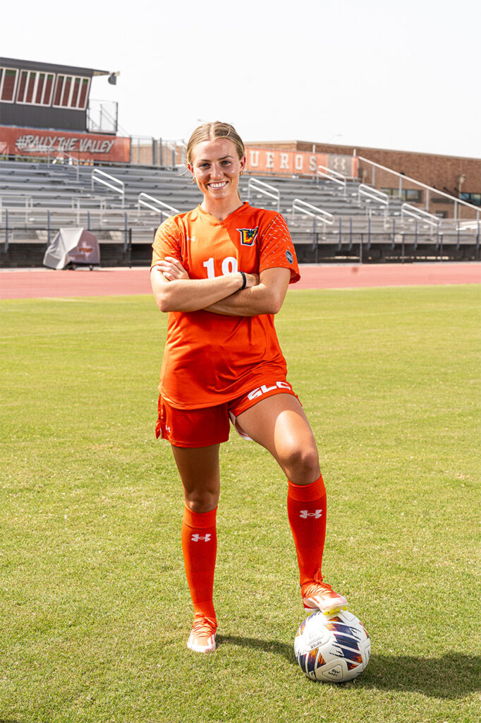 Savannah Frisby is an exercise science senior and a left winger for the UTRGV Women’s Soccer Team. PHOTO COURTESY UTRGV ATHLETICS