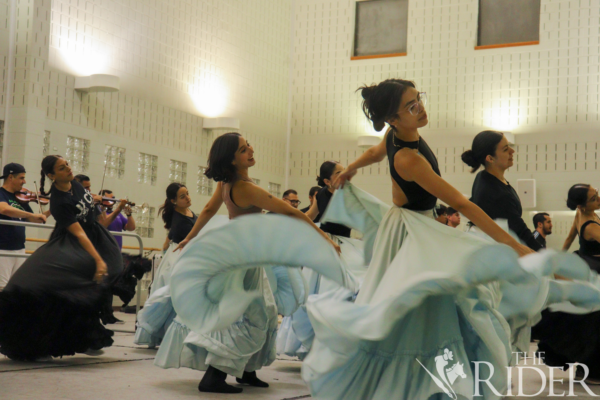 UTRGV Ballet Folklórico rehearses Aug. 21 in the Health & Physical Education Building II on the Edinburg campus. Abigail Ollave/THE RIDER