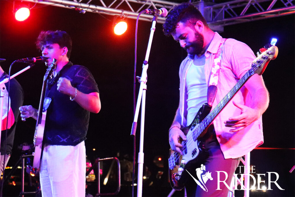 Ten02 performs on the main stage during The Stomp Thursday in Lot E-8 on the Edinburg campus. Shown are Elijah Chauvet (left), lead vocals, and Ryan McLeod, bass guitar. Angel Ballesteros/THE RIDER