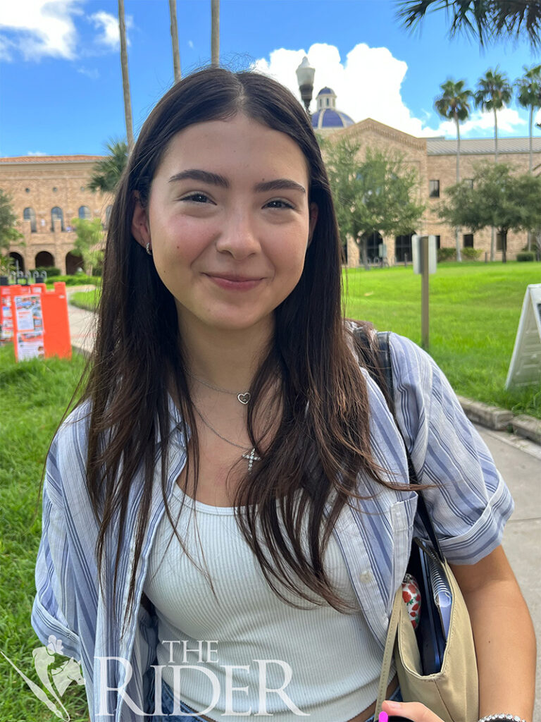 "There were spiders crawling around everywhere." Brianna Guadiana kinesiology freshman